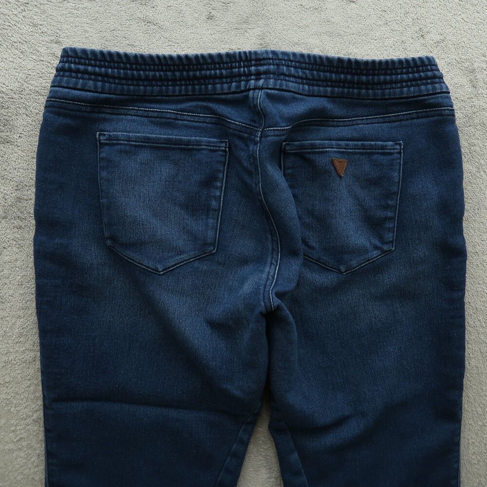 Guess Jeans Women's Size 31 Blue Mid-Rise Elastic Waist Jogger Denim 24" Inseam - Picture 12 of 15